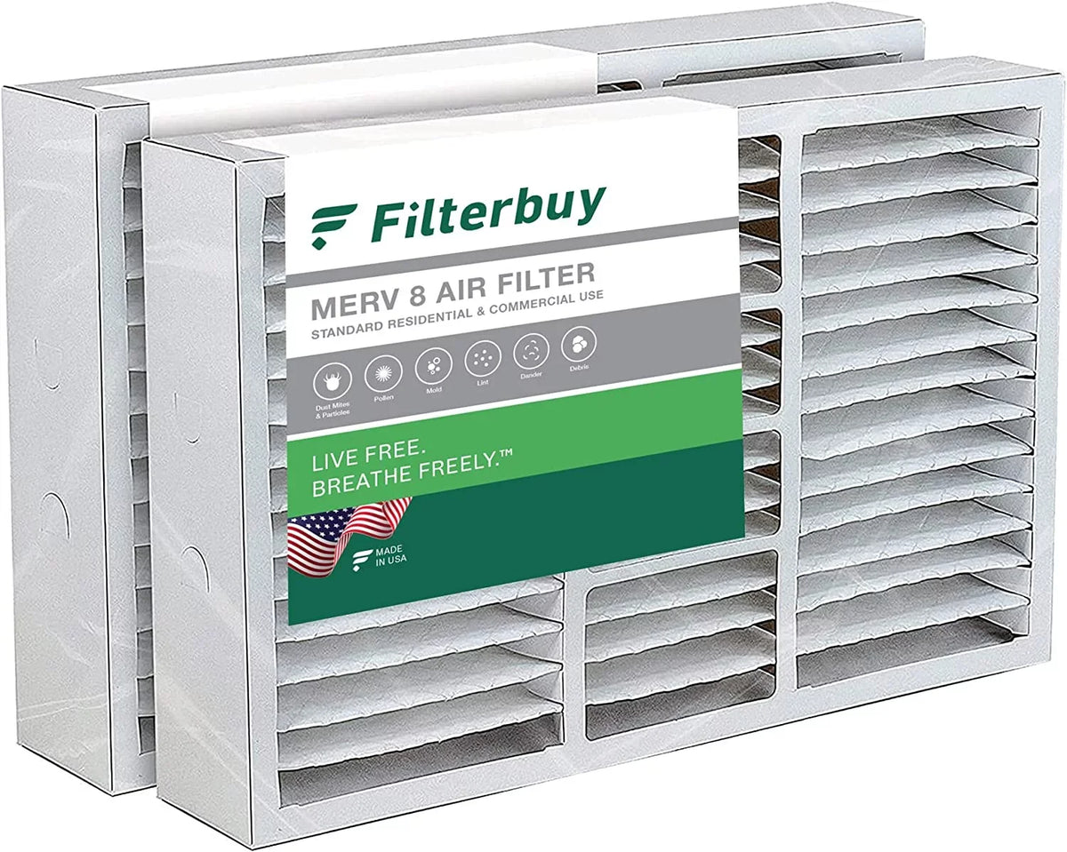 Pleated Trane Perfect for Air AC Furnace Filterbuy HVAC Filters (2-Pack) MERV Fit 17.5x27x5 8