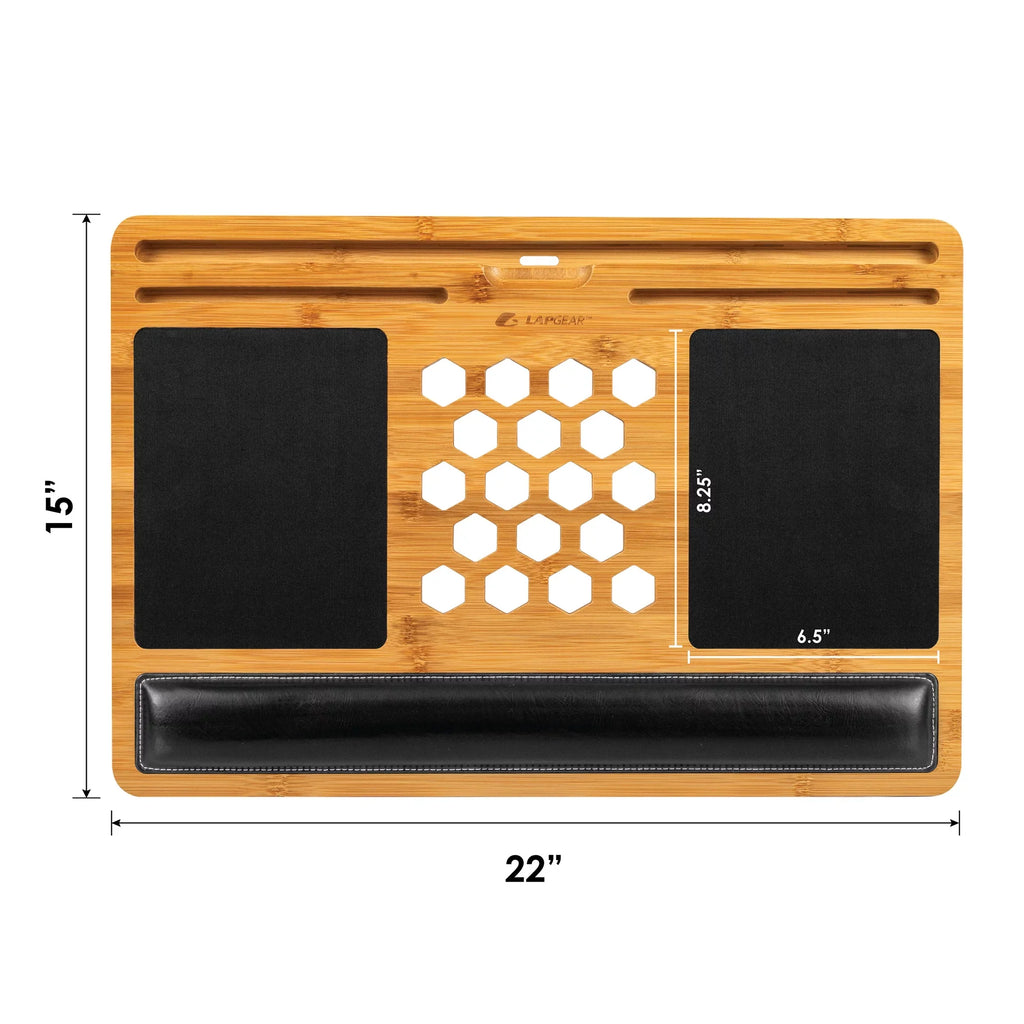 to Laptop LapGear Pro Board, Lap up 17.3-in Fits Bamboo Natural,