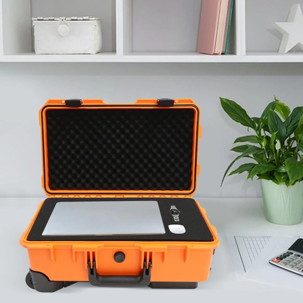 Camera Protective W/Customizable 22-Inch Waterproof Camera Box IP67 Case Multi-Purpose Case Foam