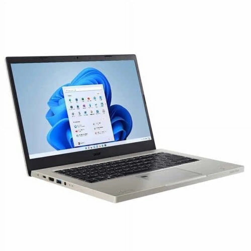 i7-1255U Windows 1TB Home, 1.70GHz, EVO RAM Intel Gray Laptop, 11 Print LED-Backlit acer Reader, Vero FHD 1080p Bluetooth, 14" Finger + SSD, Accessories Backlit Aspire Core Webcam, 16GB Keyboard,