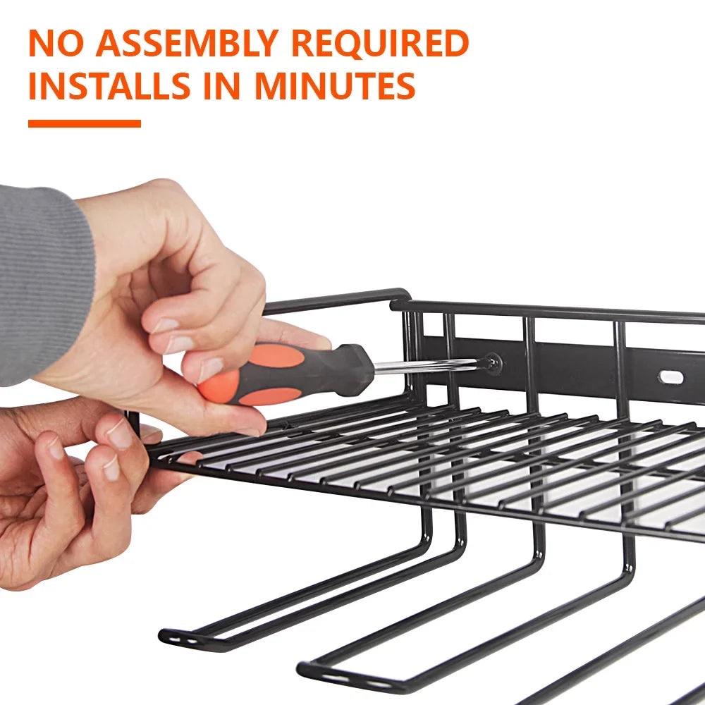 Compact Mounted Power Organizer, Power Drill Steel & Rack Wall Tools, Holder Storage Tool Tool Heavy Duty Power for Handheld