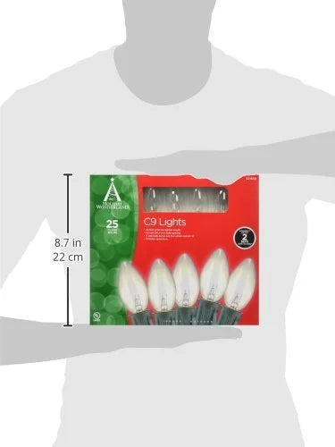 25-Ct. Set, 25-Light Bulbs, Clear, 925C-88 Christmas - C9 Wonderland Quantity Holiday 1