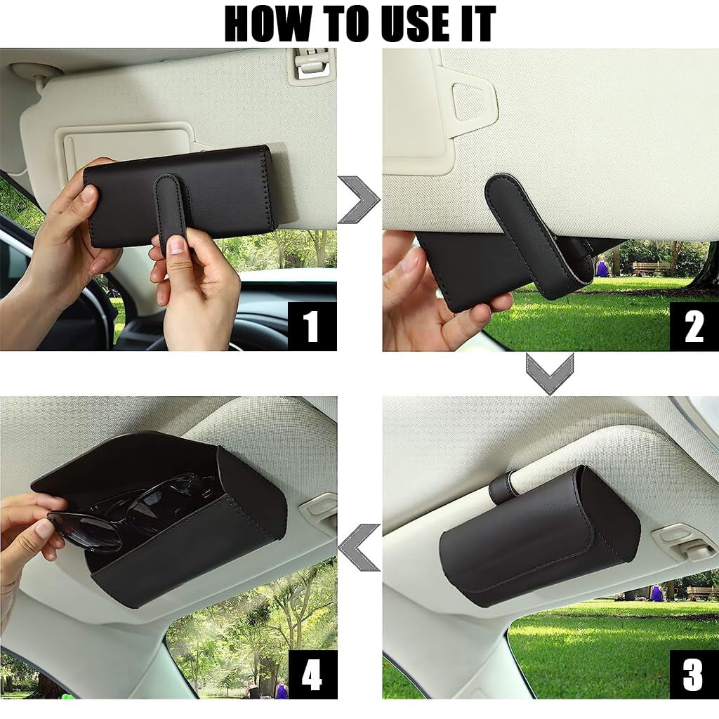 Car Holder Sunglasses Sun Organizer Holder Clip Holder On Sunglasses Box Visor, for Car, Sunglasses for Sunglass