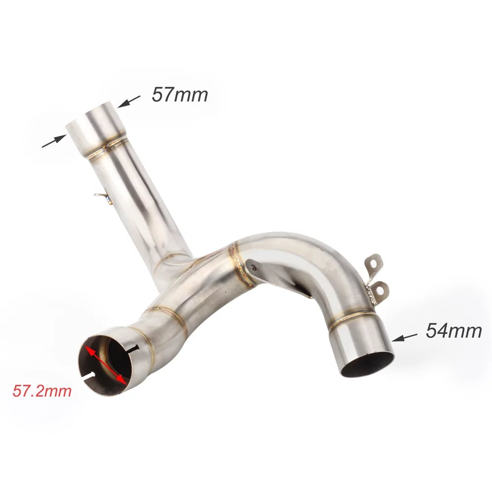 Ducati Middle Front Motorcycle 2015-2017 2019 / Ducati 1200 Multistrada Multistrada 2020 Exhaust Pipe Pipe Link 1200S System Muffler 1260S 1260 2018 For