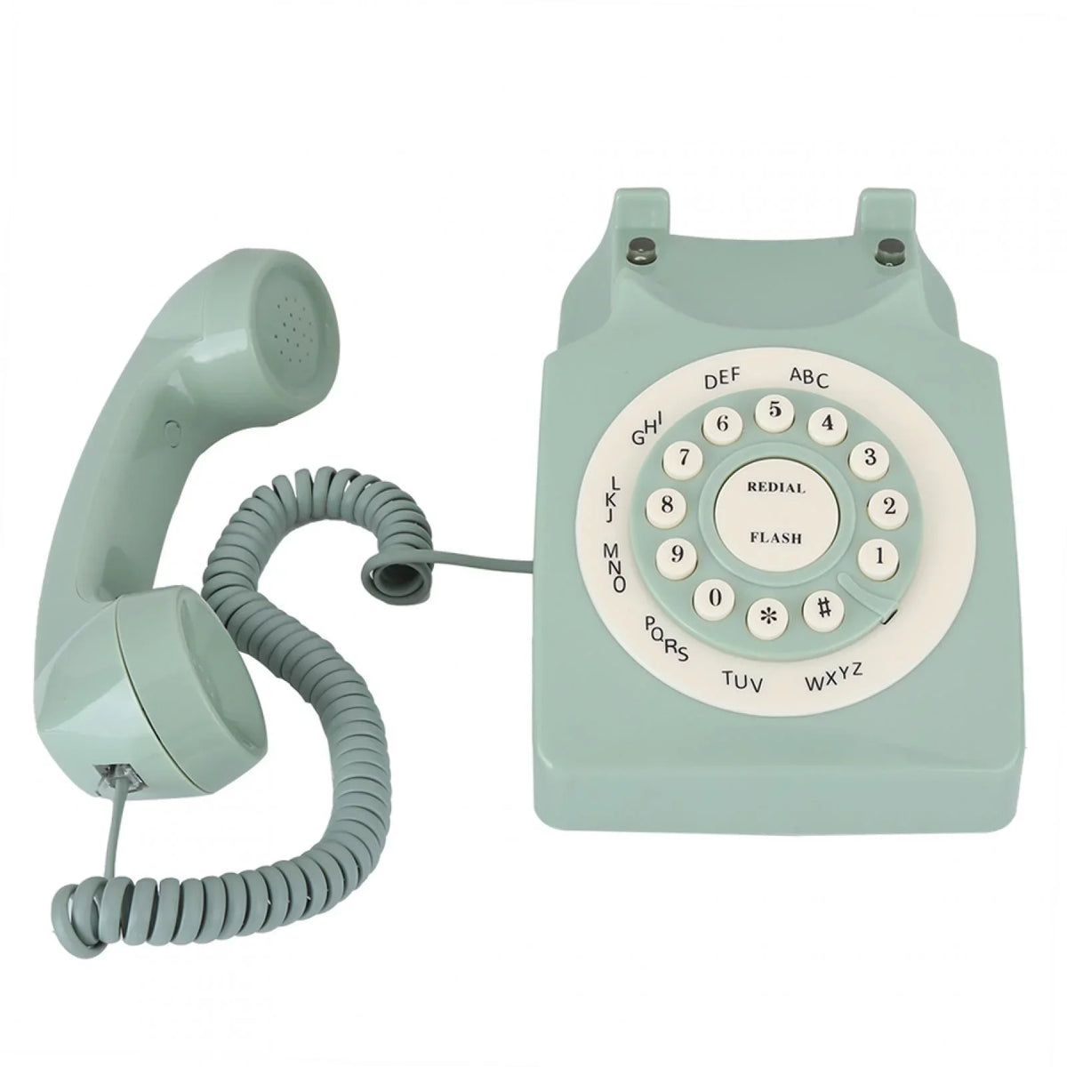 Telephone - Antique Telephone Aigend European Definition Green Large Button Landline High Vintag Call Clear