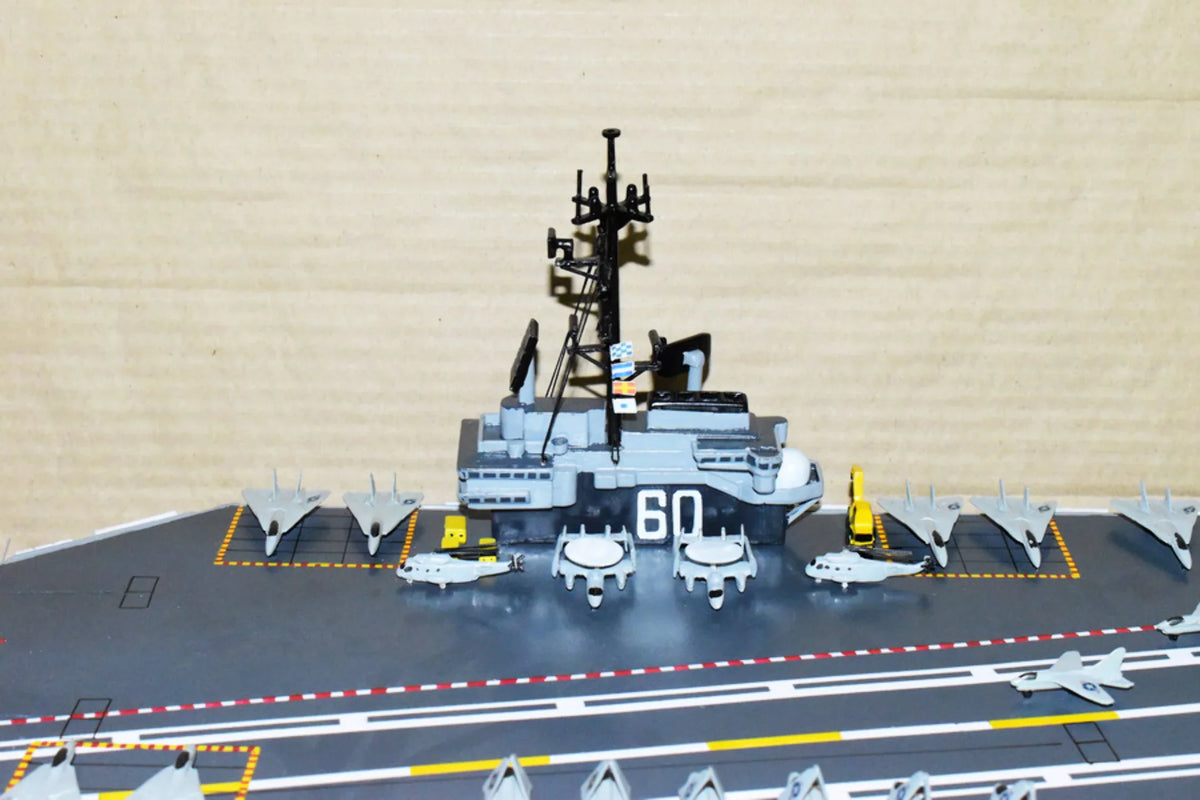 CV-60 Aircraft Model,Navy,Scale Carrier Model,Mahogany,Forrestal USS Class Saratoga