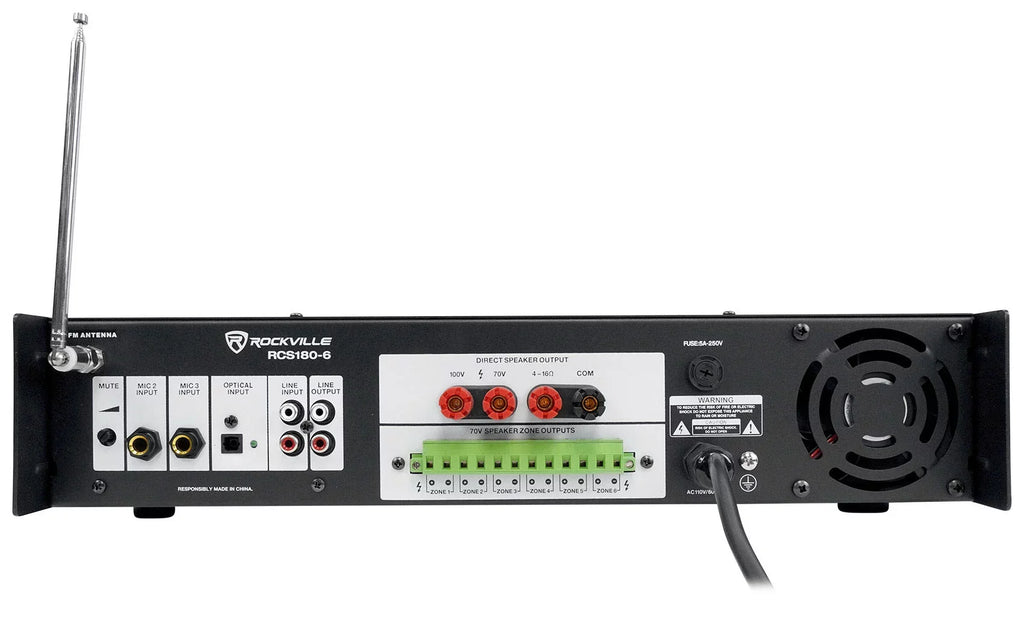 drop Audio Ceiling Amp JBL Tile w/(18) Speakers+6-Zone Office/Restaurant Package