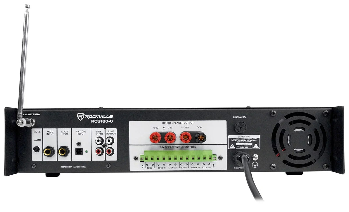 drop Audio Ceiling Amp JBL Tile w/(18) Speakers+6-Zone Office/Restaurant Package