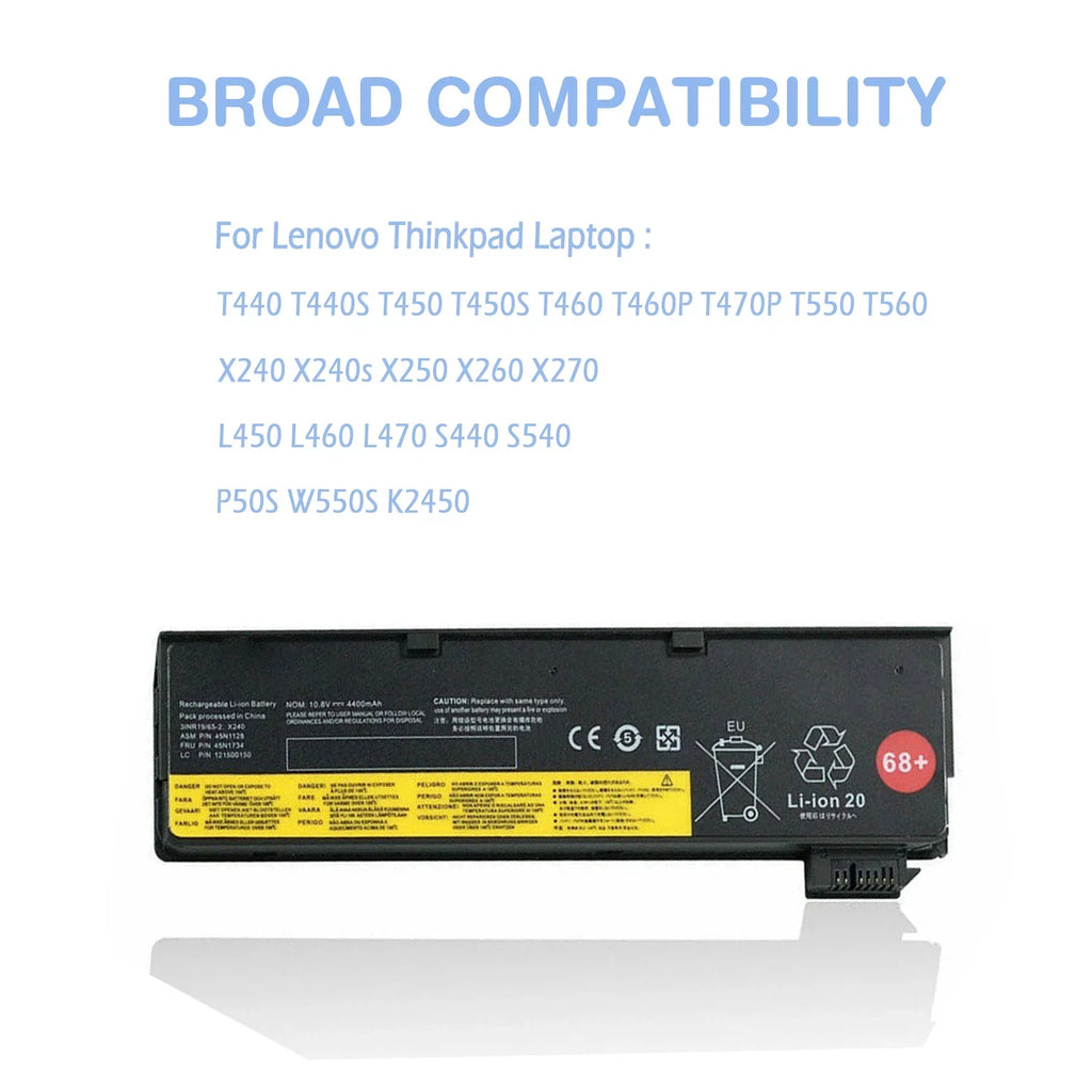 T440S 0C52862 Battery K2450 45N1128 T460 Lenovo X240s S540 T460P For T440 S440 T470P L470 P50S T450 X240 0C52861 Thinkpad T450S T550 X260 X270 X250 Laptop 68+ Notebook L450 W550S T560 L460 48Wh