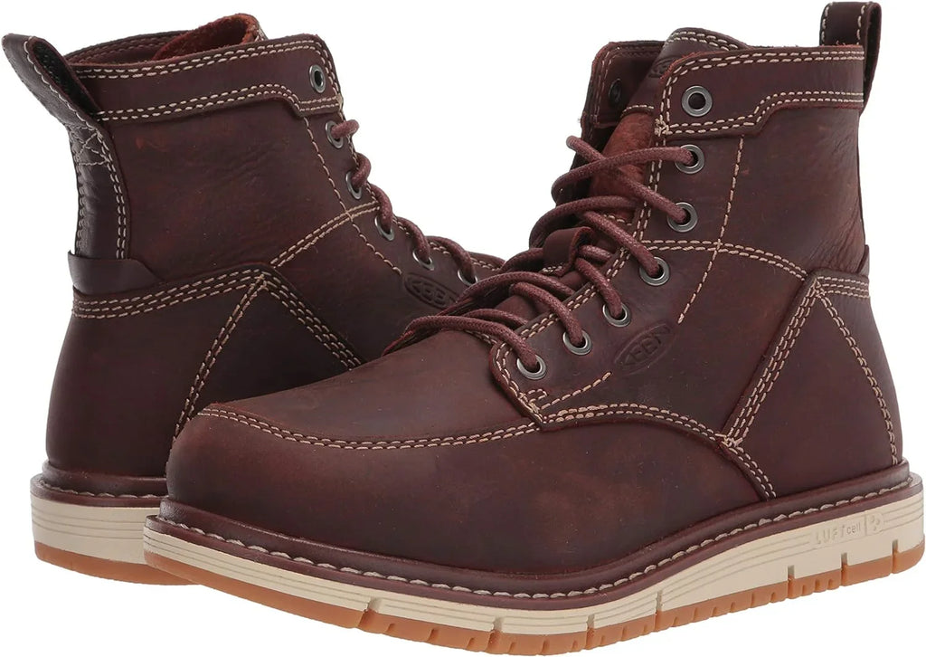Alloy Women's Work Jose KEEN San Wedge 5 Gingerbread Toe Boots Utility 6
