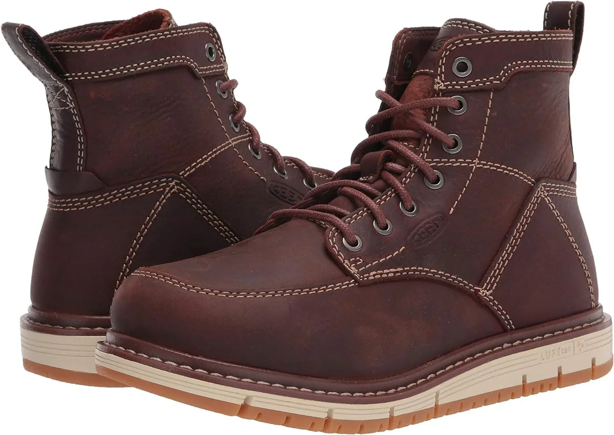 Alloy Women's Work Jose KEEN San Wedge 5 Gingerbread Toe Boots Utility 6