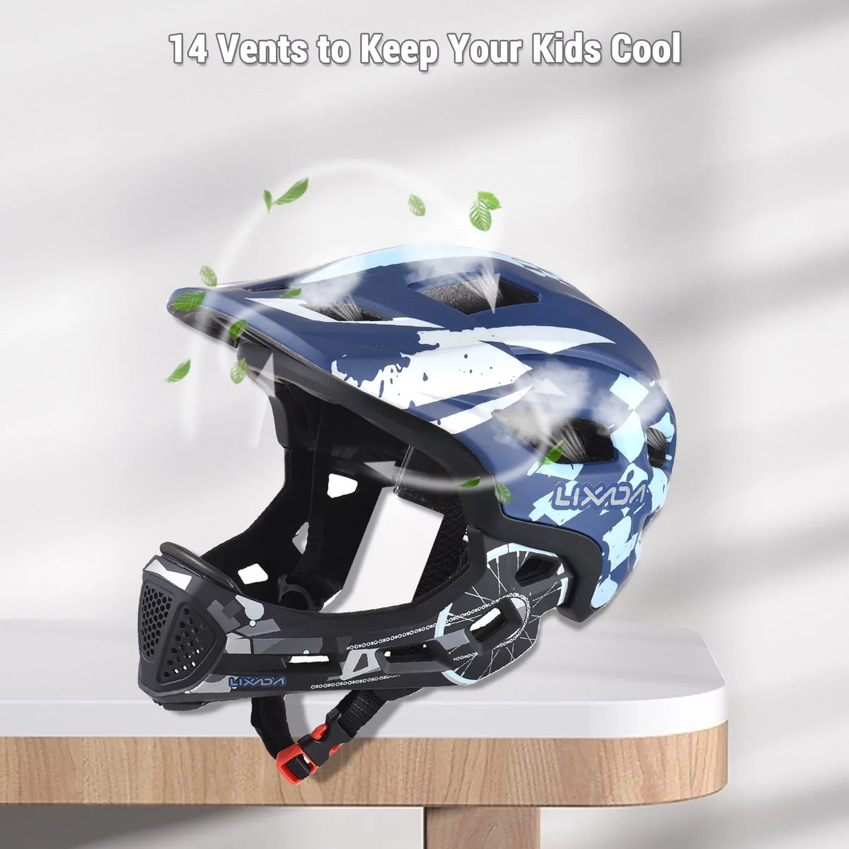 Bike for Scooter, Skateboard, Kids Adjustable Protective Detachable breathable Lixada Full Face Children Gear(Blue) Bicycle, ,toddler Helmet Helmet helmet